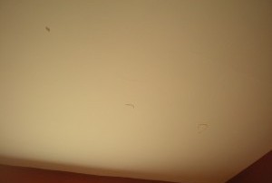 pasta on the ceiling, how to tell when the pasta is ready