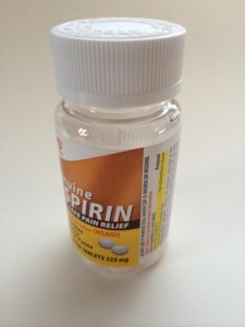 bottle of aspirin, image of a bottle of aspirin, image of a bottle of aspirin from CVS