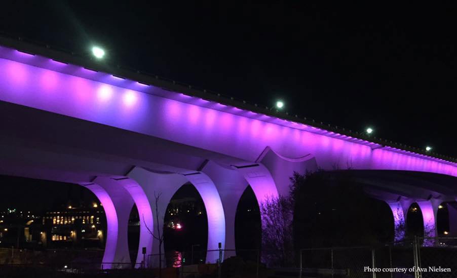 Death of Prince I35W Bridge Purple