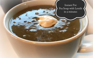 Instant Pot Pea Soup with Lentils in 9 minutes