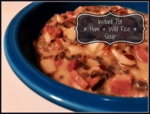 Instant Pot Ham and Wild Rice Soup