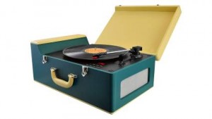 vintage suitcase record player